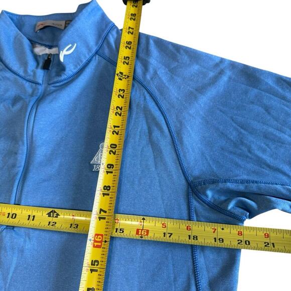 KJUS 1/4 Zip Men's Performance Pullover L/S Blue M Golf Athleisure Athletic - Picture 10 of 11
